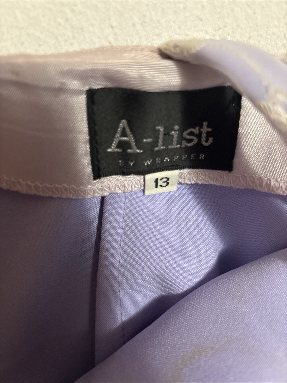 WRAPPER Sleeveless Floral Dress Women's 13 Lavender/Silver Floral